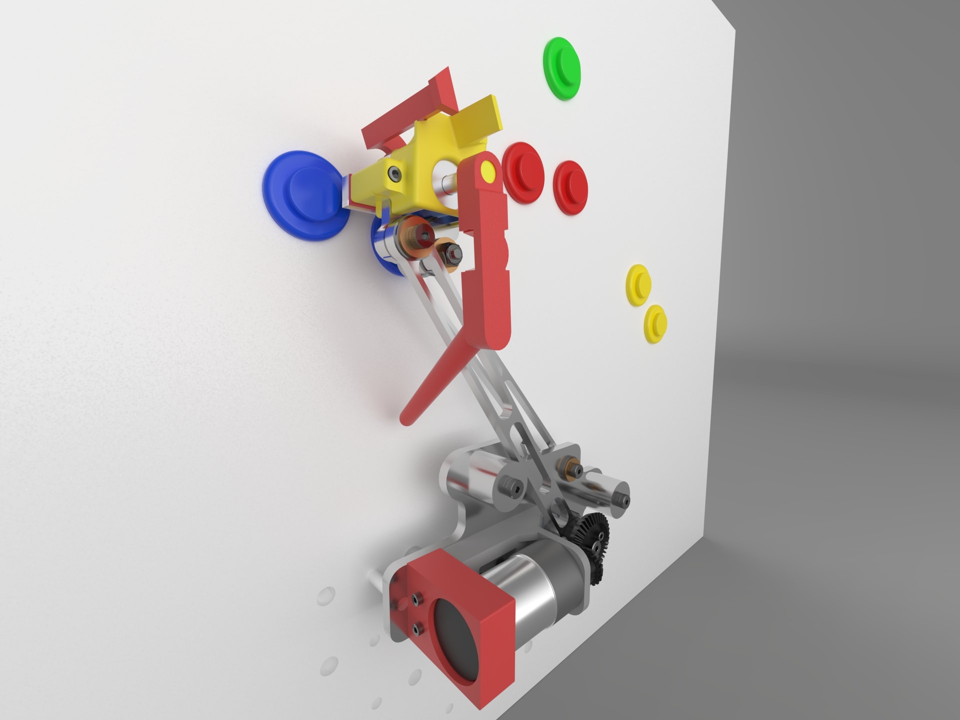 Bonus button mechanism at resting position