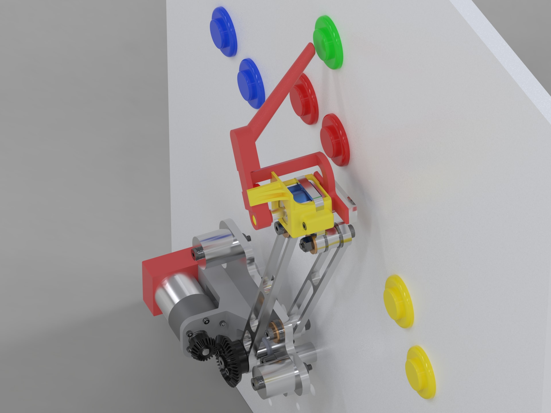 Bonus button mechanism in engaged position