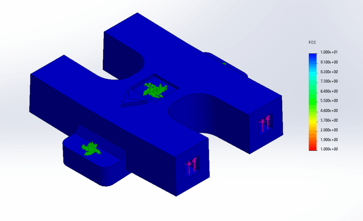 FEA analysis of wing mount